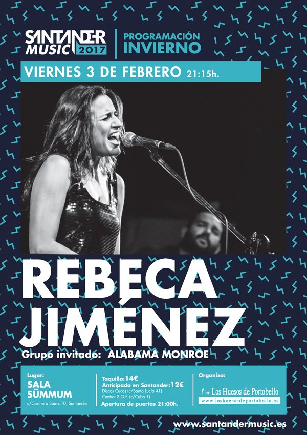 Concierto de Rebeca Jiménez + Alabama Monroe en el Summum de Santander