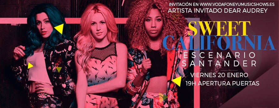 Concierto de Sweet California en Escenario Santander
