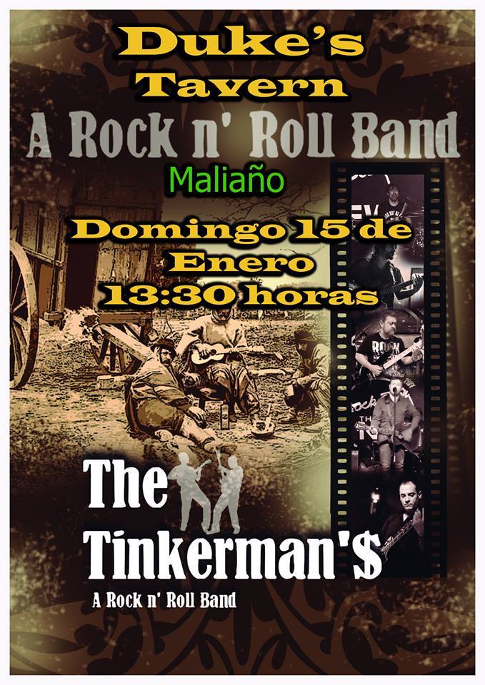 Concierto de The Tinkermans en el Duke´s de Maliaño