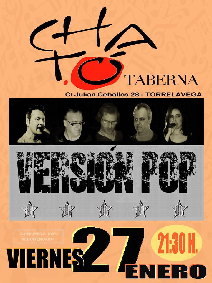 Concierto de Versión Pop en el Cható Taberna de Torrelavega