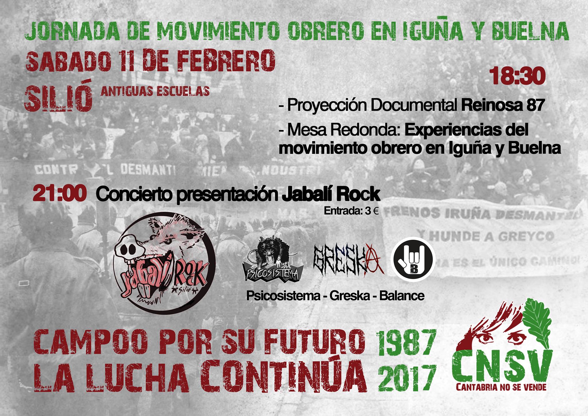 Concierto y documental en la Jornada del movimiento obrero en Silió