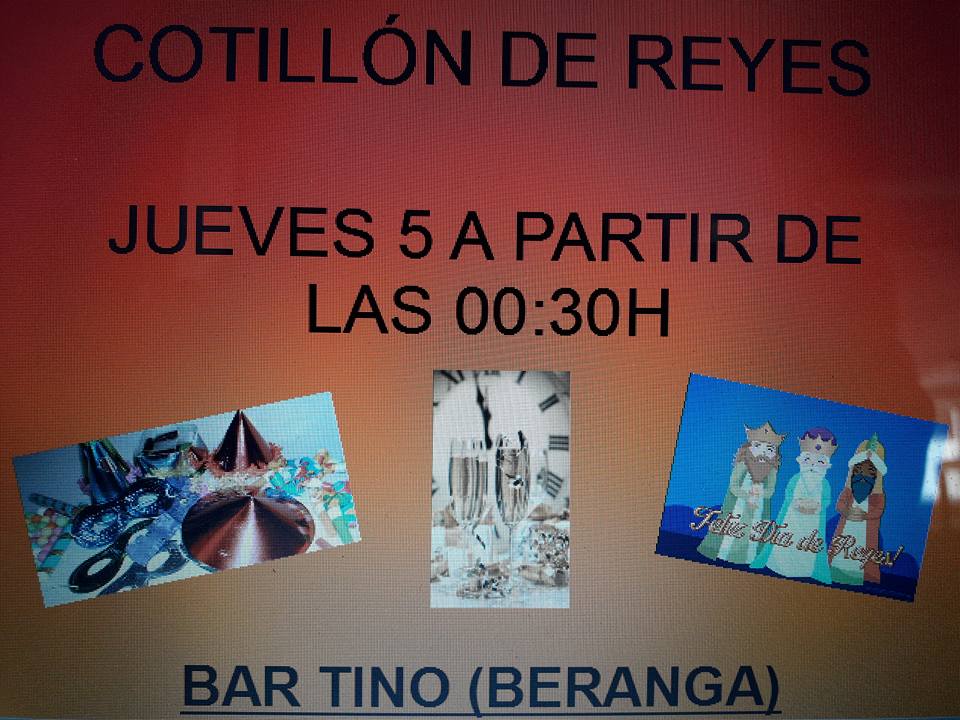 Cotillón de Reyes en el Bar Tino de Beranga 2017