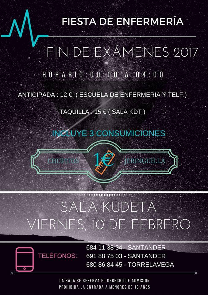 Fiesta de Enfermería en el Kudeta de Santander