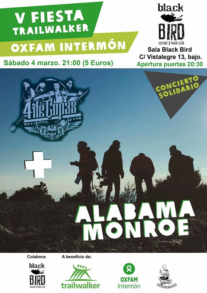 Concierto de  4 de Copas y Alabama Monroe en el Black Bird de Santander