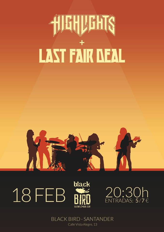 Concierto de Highlights + Lat Fair Deal en el Black Bird de Santander