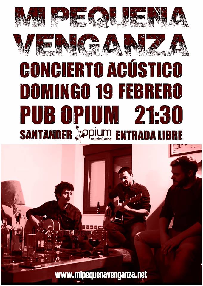 Concierto de Mi Pequeña venganza en el Opium de Santander