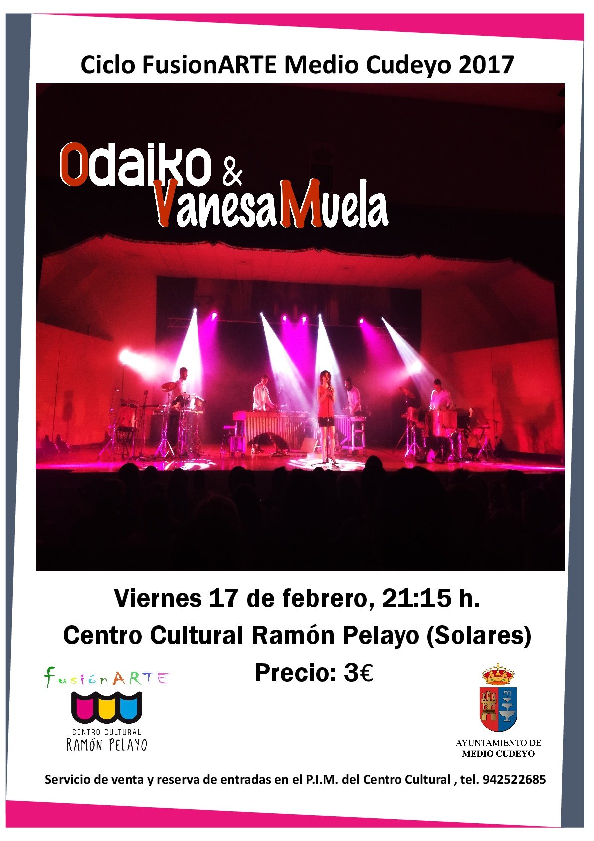 Concierto de ODAIKO Y VANESA MUELA en el Centro Cultural Ramón Pelayo de Solares