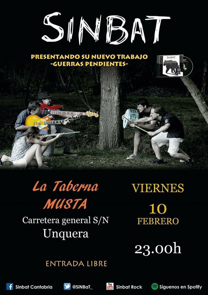 Concierto de Sinbat en la taberna La Musta de Unquera
