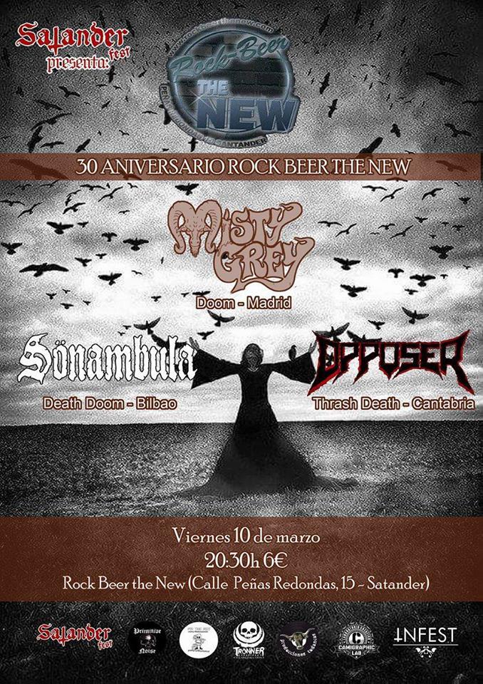 Concierto de Sönambula + Opposer + Misty Grey en el Rock Beer the New de Santander