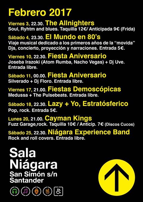 Conciertos y fiestas en el Niágara de Santander