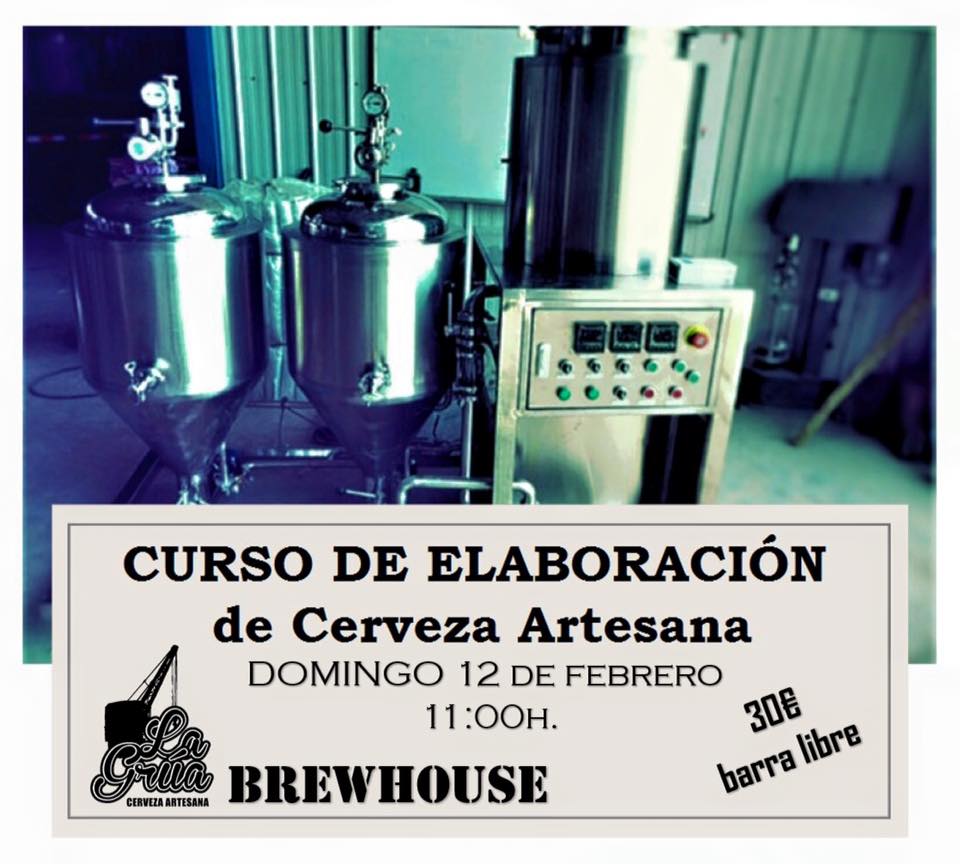 Curso de elaboración de cerveza artesana en La Grua de Pontejos