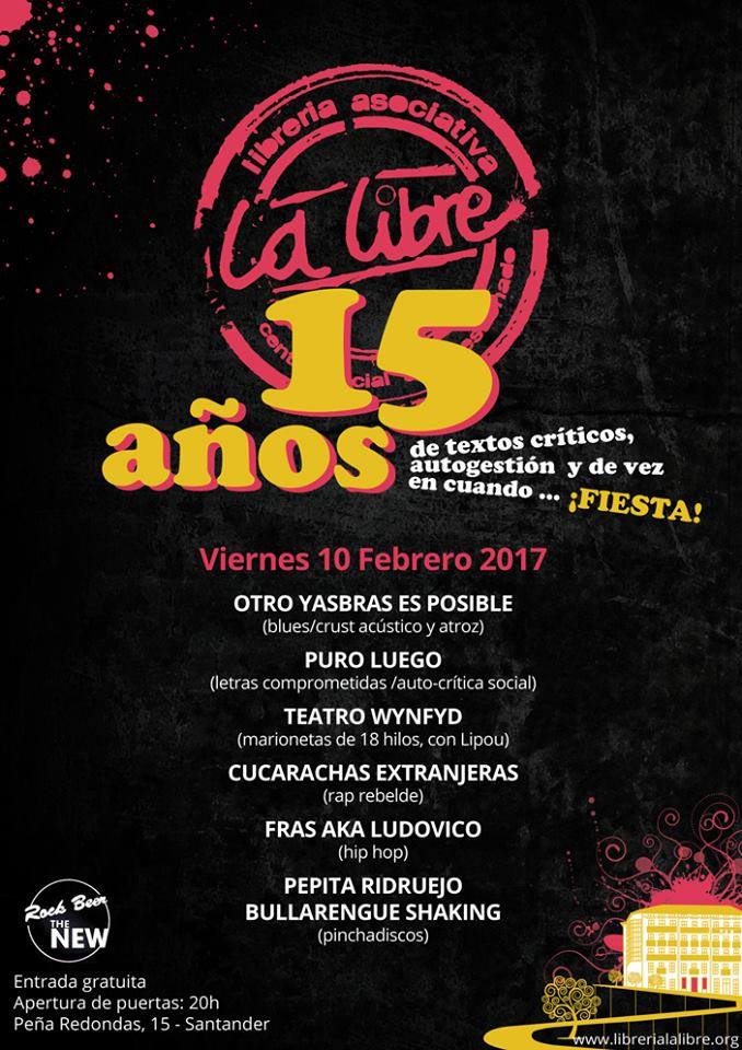 Fiesta aniversario de La Libre en el Rock Beer The New de Santander