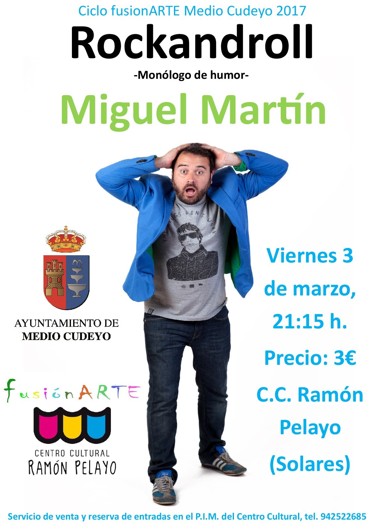 Monólogo de  Miguel Martín en el Centro Cultural Ramón Pelayo de Solares