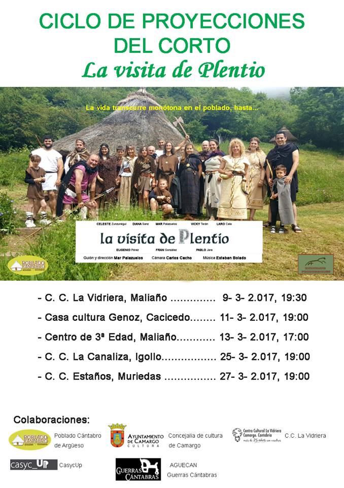 Proyección del Corto La Visita del Plentio en Camargo