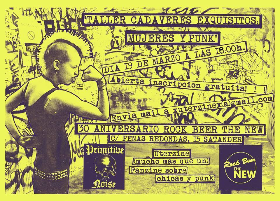 Taller de Cadaveres Exquisitos:Mujeres y Punk en el Rock Beer the New de Santander