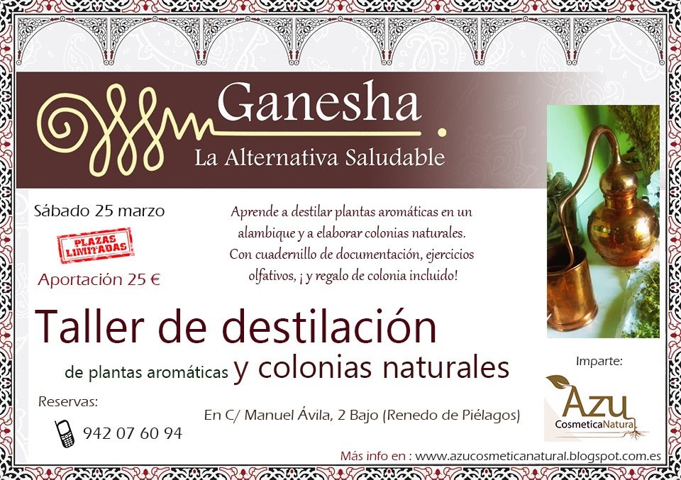 Taller de  Destilación en alambique y colonias naturales en Renedo de Piélagos