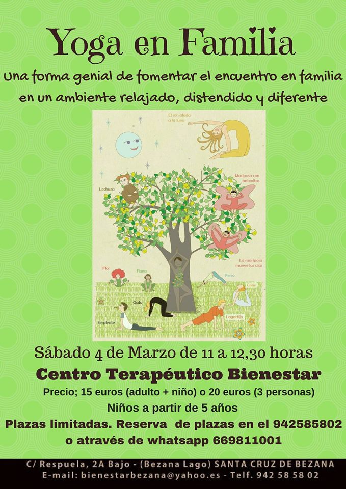 Taller de Yoga en familia en Bienestar de Bezana
