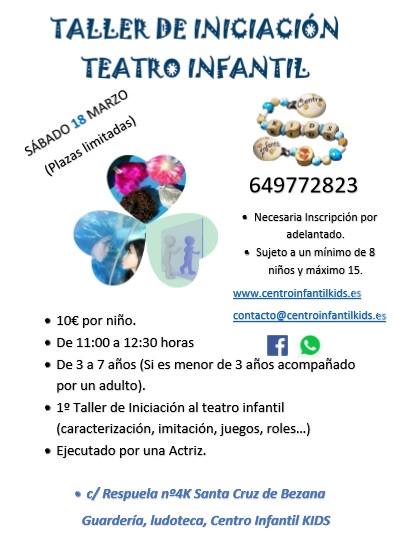 Taller de iniciación al teatro infantil en Bezana
