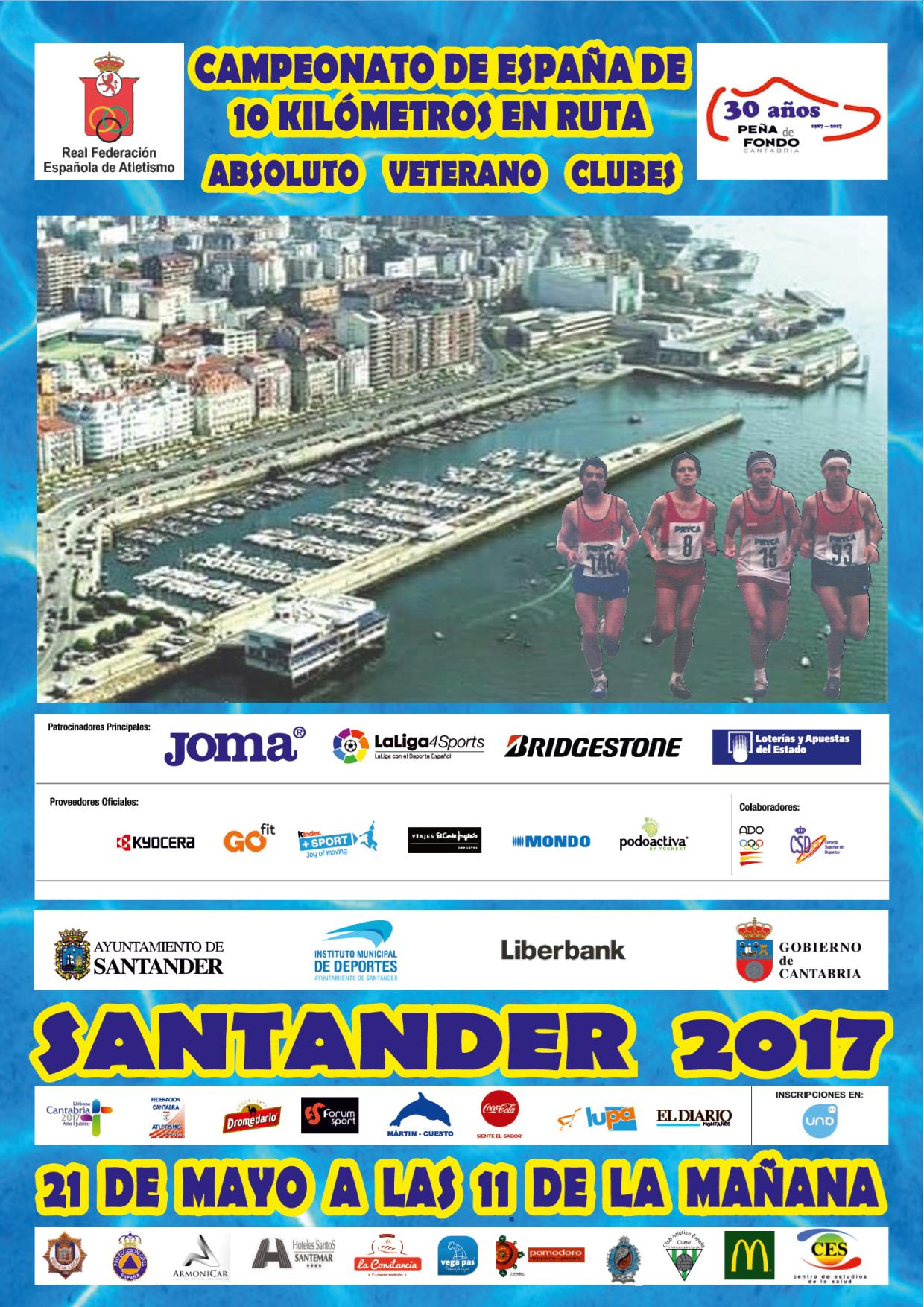 Carrera 10km en ruta Ciudad de Santander