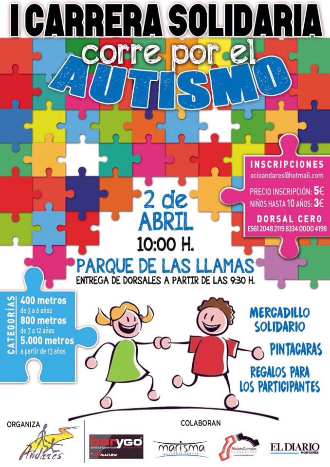Carrera Solidaria por el autismo en Santander