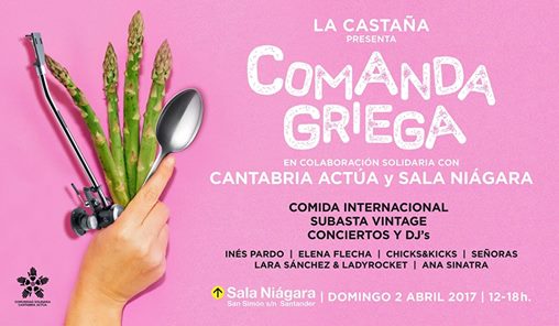 Comanda Griega,evento Solidario en el Niágara de Santander