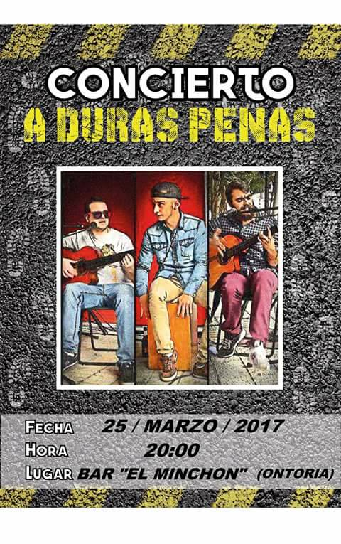 Concierto de A duras Penas en El Minchón de Ontoria, Cabezón de la Sal