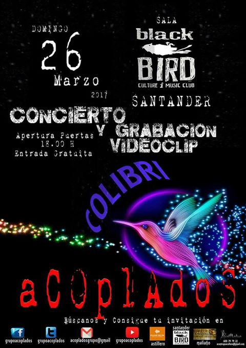 Concierto de Acoplados en el Black Bird de Santander