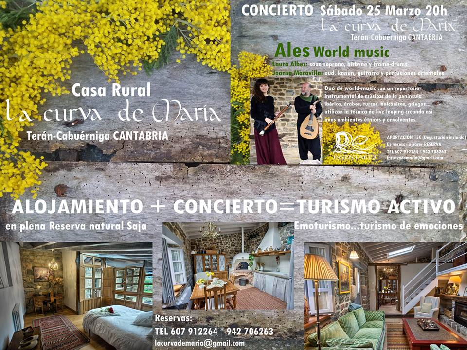 Concierto de Ales World Music en Terán de Cabuérniga