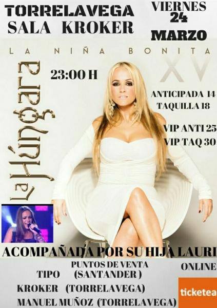 Concierto de La Húngara en el Kroker de Torrelavega