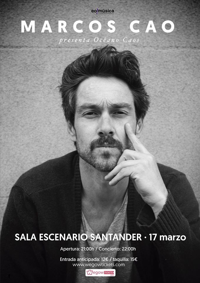 Concierto de Marcos Cao en Escenario Santander