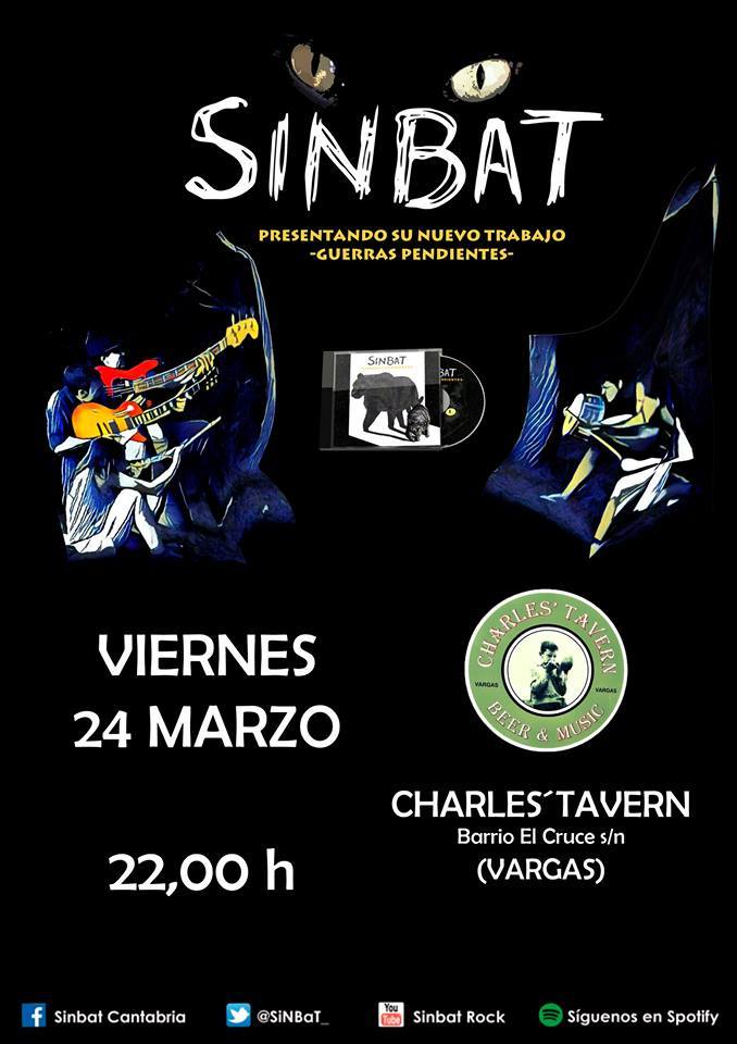 Concierto de Sinbat en el Charles Tavern de Vargas