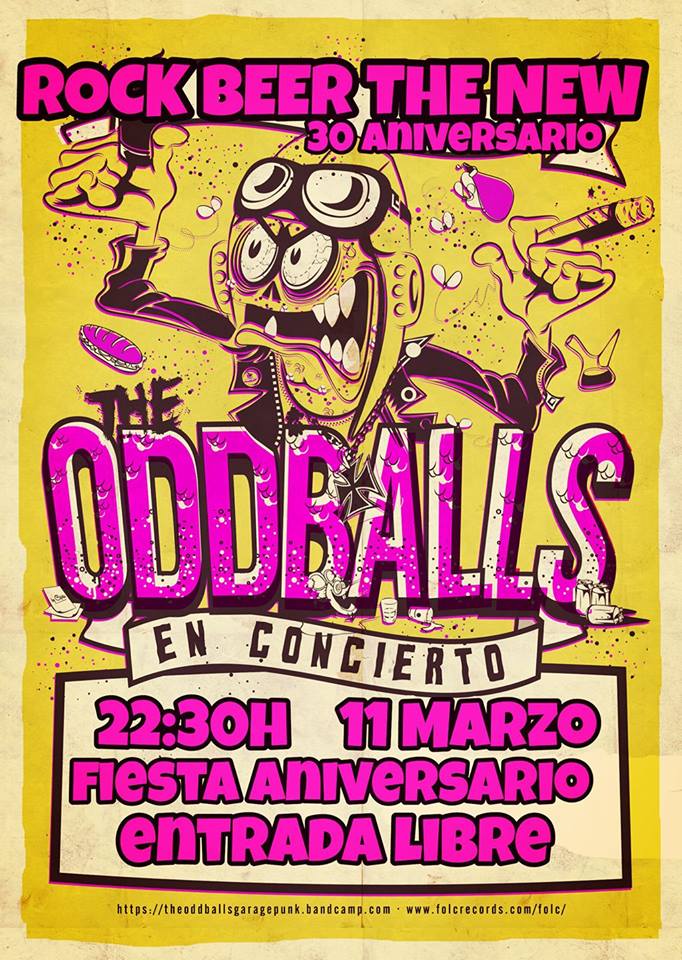 Concierto de The Oddballs en el Rock Beer the New de Santander
