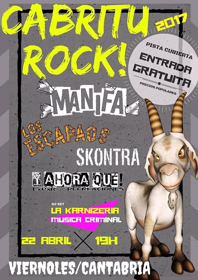 Festival Cabritu Rock 2017 en Viérnoles
