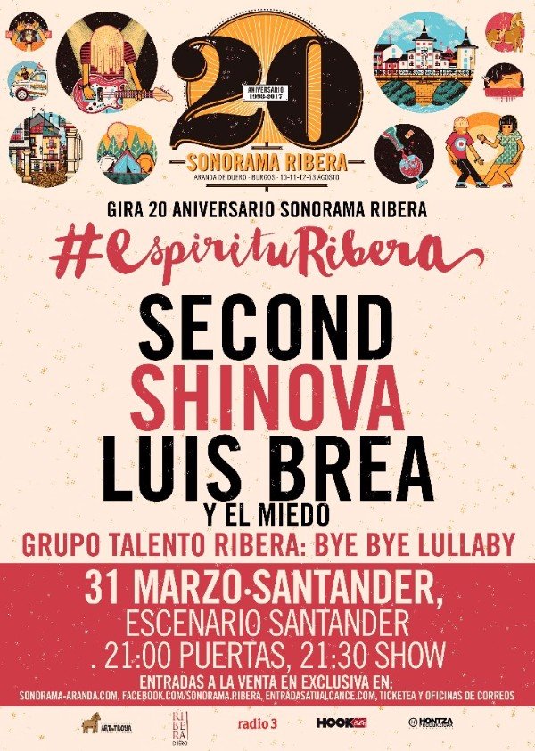 Festival Gira aniversario Sonorama Rivera en Escenario Santander