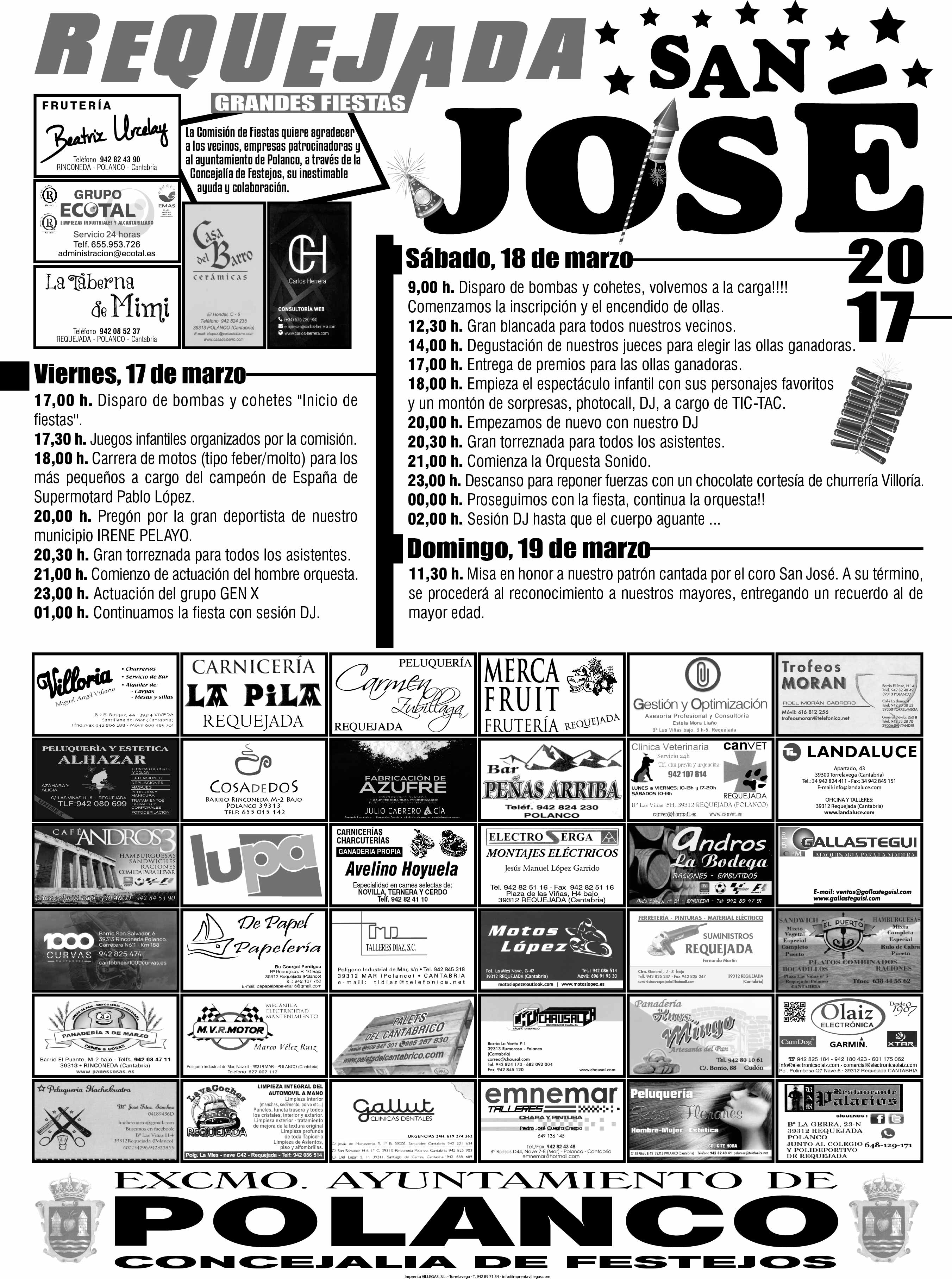Fiestas de San José en Requejada 2017