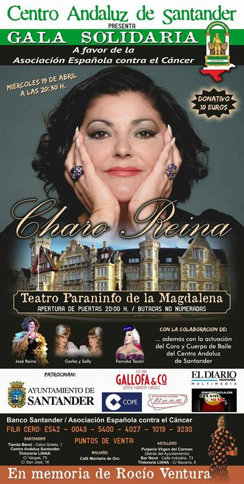 Gala solidaria con Charo Reina en el Paraninfo de la Magdalena de Santander