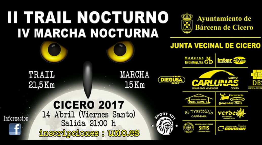 II Trail Nocturno en Cicero