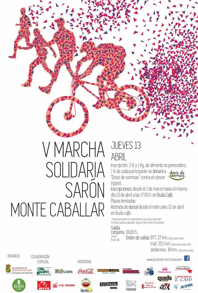 Marcha solidaria en Sarón