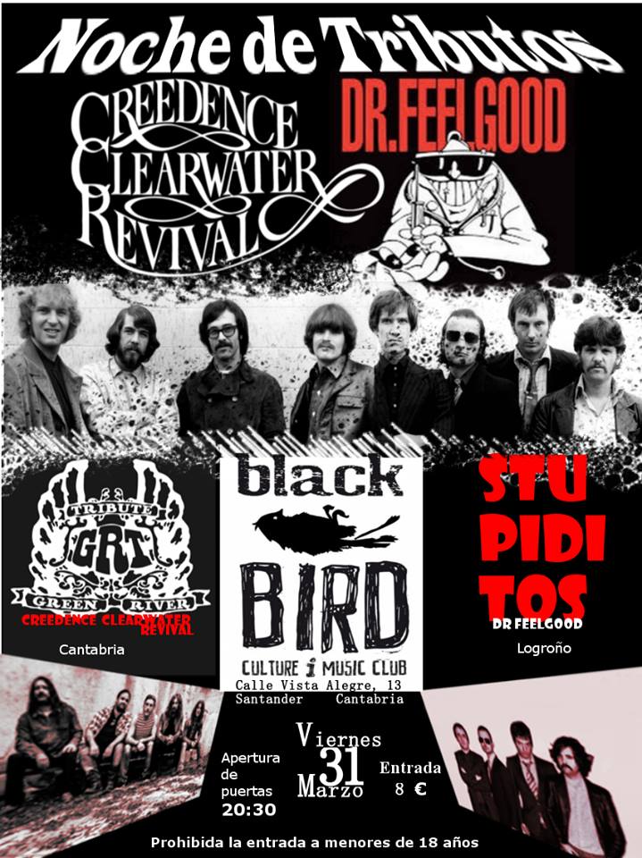 Noche de Tributos en el Black Bird de Santander