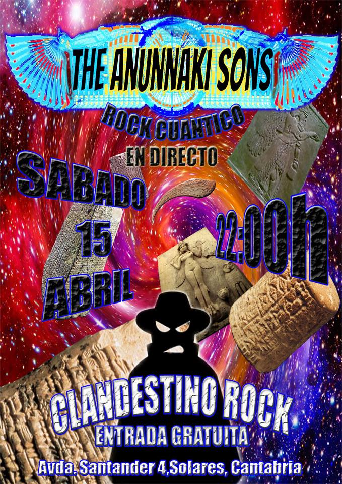 Concierto de Annunaki Sons en el Clandestino Rock de Solares