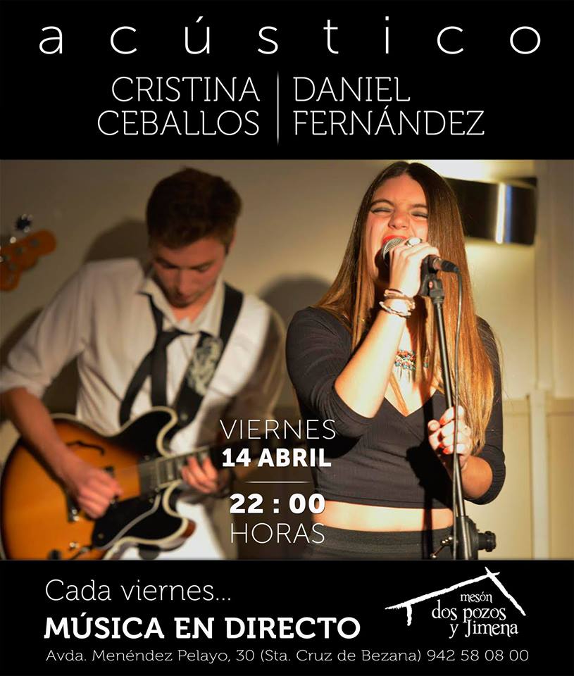 Concierto de Cristina Ceballos y Daniel Fernández en Dos Pozos y Jimena de Bezana
