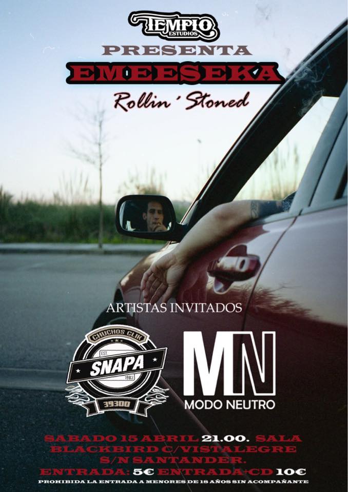 Concierto de Emeeseka en el Black Bird de Santander