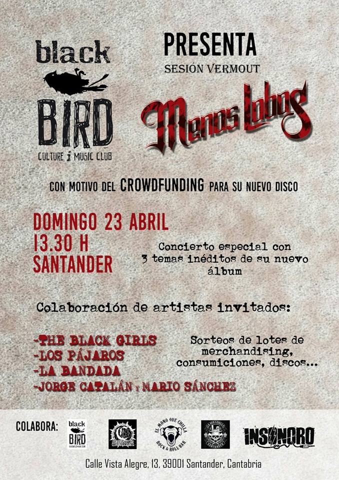 Concierto de Menos Lobos y mucho más en el Black Bird de Santander