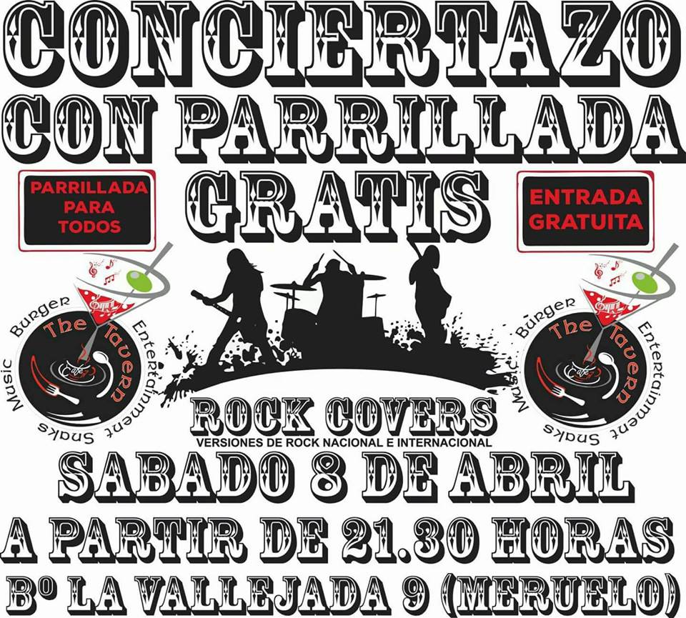 Concierto de Rock Covers y parrillada en The Tavern de Meruelo