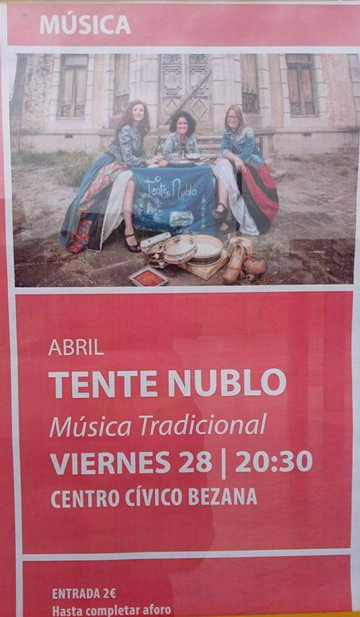 Concierto de Tente Nublo en Bezana
