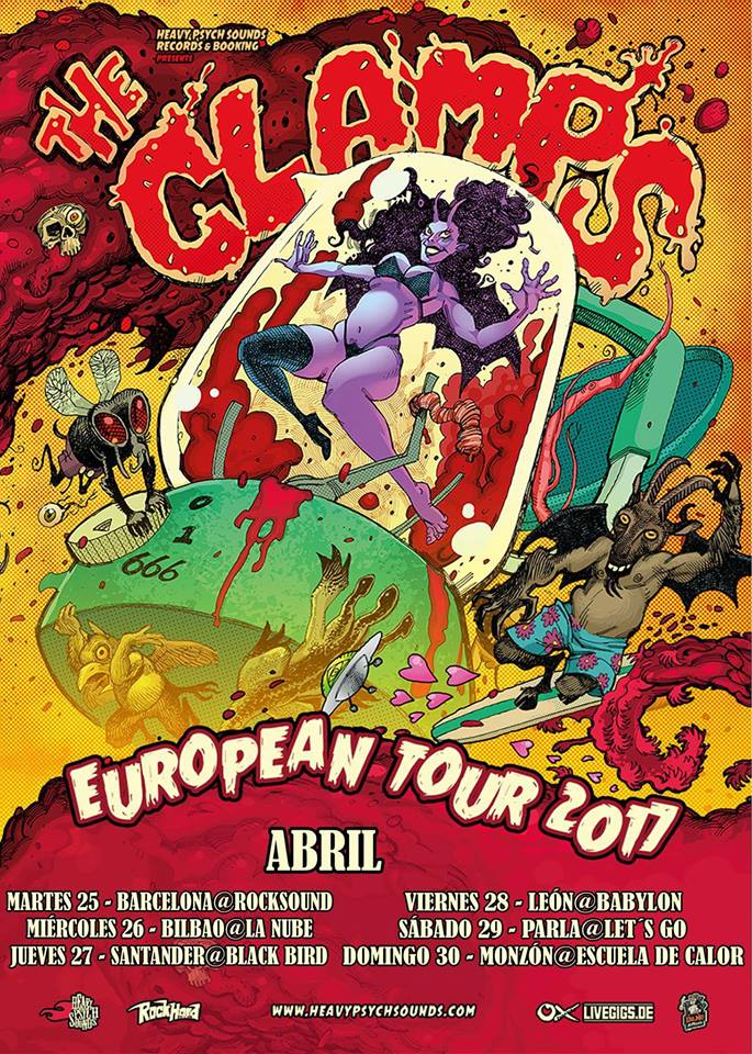 Concierto de The Clams en el Black Bird de Santander