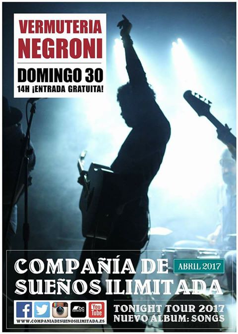 Concierto e Compañía de Sueños Ilimitada en el Negroni de Mortera