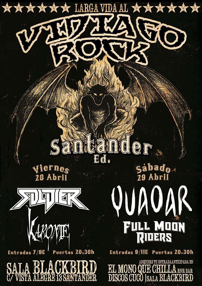 Festival Larga Vida al Vidiago Rock en el Black Bird de Santander