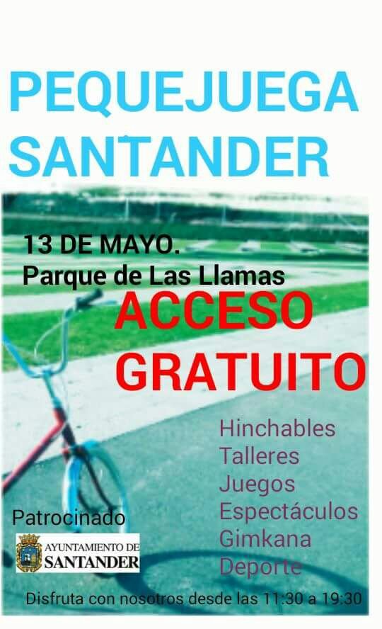 Fiesta infantil Pequejuega Santander en el Parque de Las Llamas
