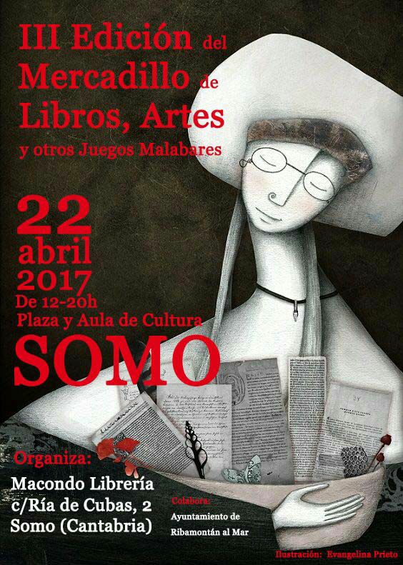 Mercadillo de libros artes y juegos malabares en Somo